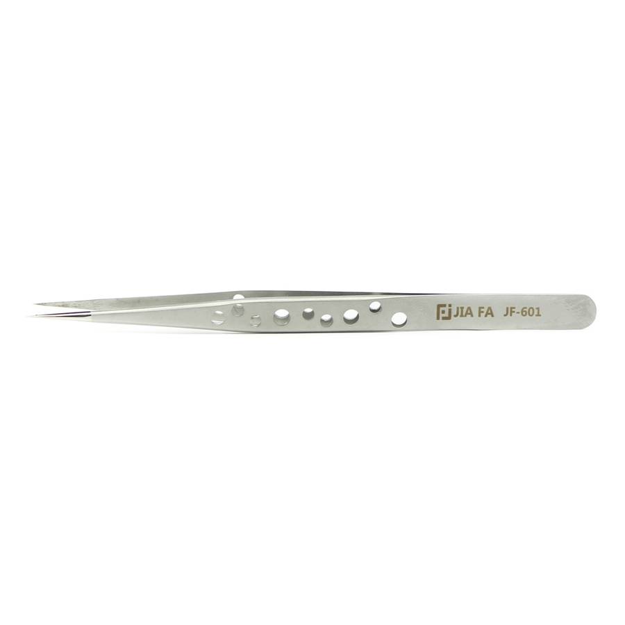 JIAFA JF-601 High-strength Straight Tip Tweezers(Silver)