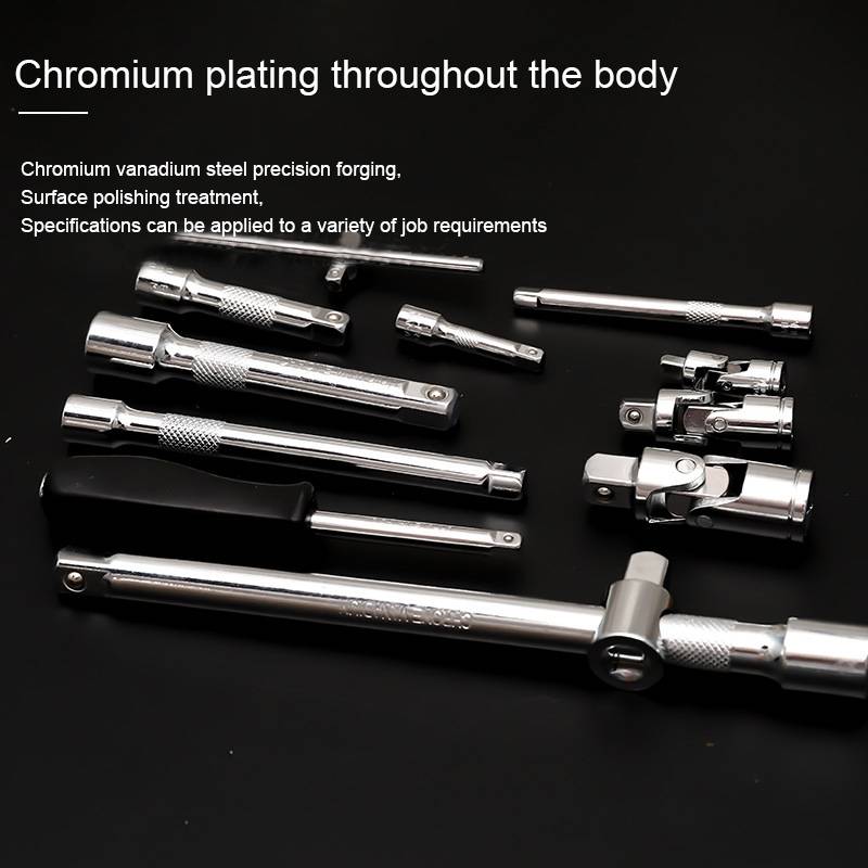 61 In 1 Multi-function Car Repair Combination Toolbox Ratchet Wrench Set