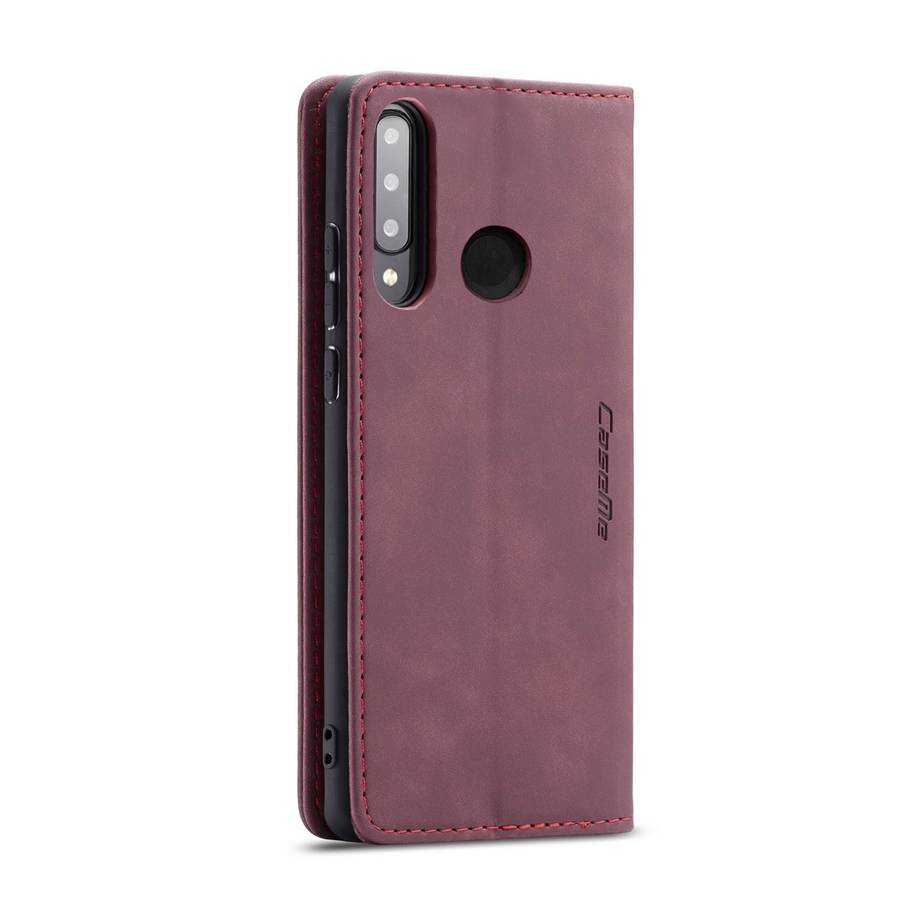 CaseMe-013 Multifunctional Retro Frosted Horizontal Flip Leather Case for Huawei P3 ... (Wine Red)