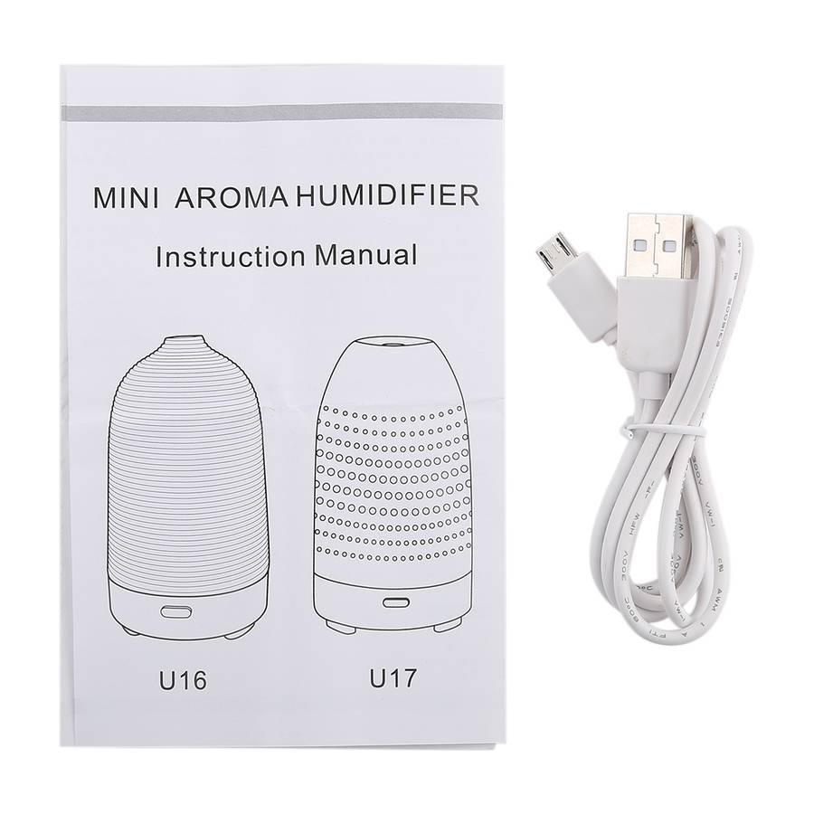 5W Honeycomb Texture Mini Humidifier with Colorful Light, Capacity: 50ml, DC 5V(White)