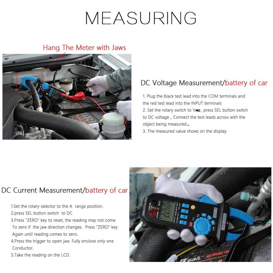 BSIDE ACM03 Plus 400A AC / DC Clamp Meter