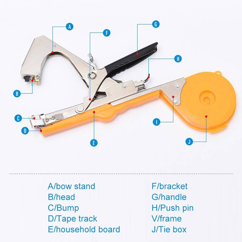 Agriculture Tape Tool Hand Tying Machine Garden Plant Tape Tool Tapener Machine Adhesive Tape Machin
