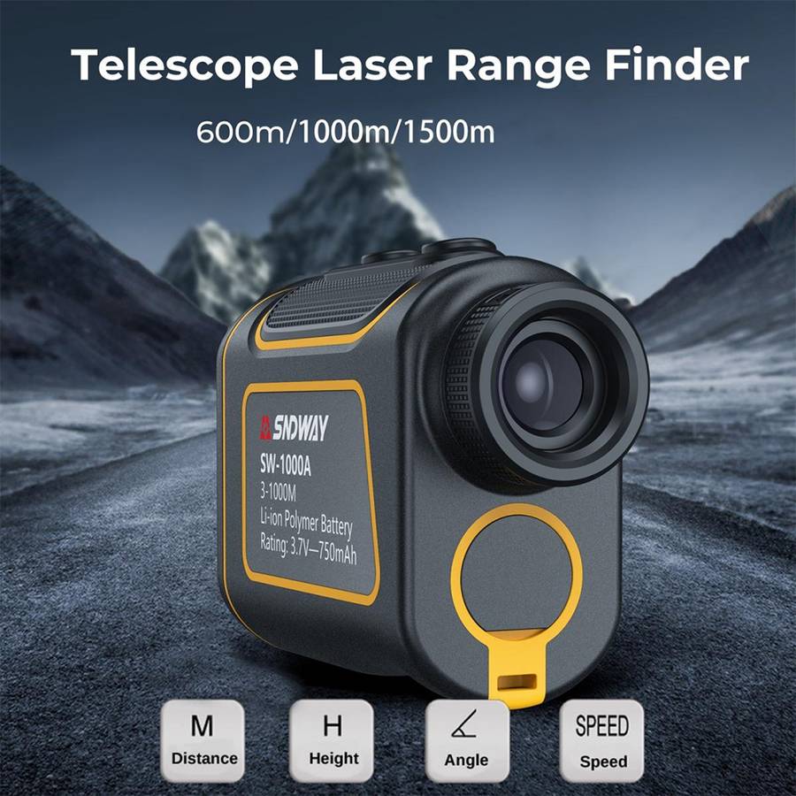 SNDWAY SW1000A Handheld Outdoor Waterproof Telescope Range Finder Distance Measurer, 1000m