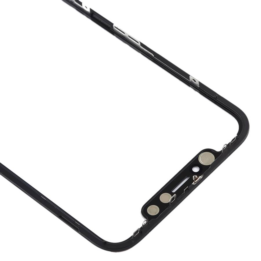 Front Screen Outer Glass Lens with Frame & OCA Optically Clear Adhesive for iPhone 11(Black)