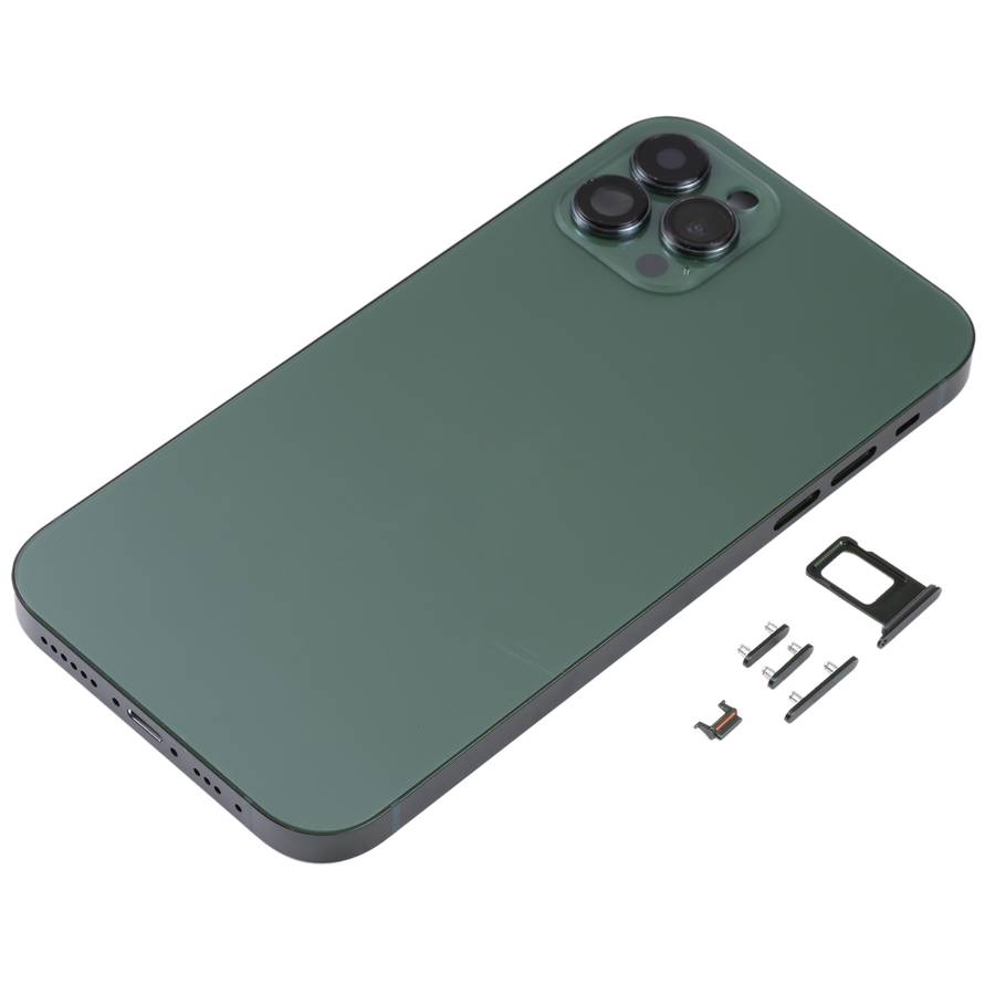 Frosted Frame Back Housing Cover with Appearance Imitation of iP13 Pro for iPhone 11(Green)