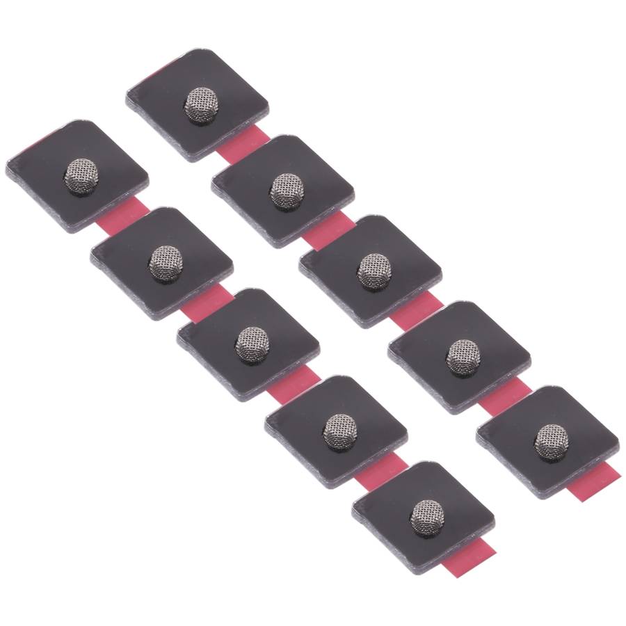 10 PCS Microphone Dustproof Mesh for iPhone 12 / 12 Pro (Black)