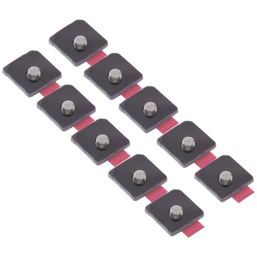 10 PCS Microphone Dustproof Mesh for iPhone 12 / 12 Pro (Black)