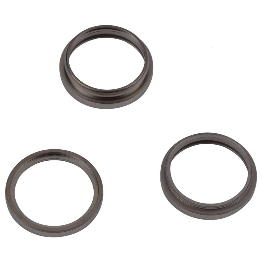 For iPhone 14 Pro 3PCS Rear Camera Glass Lens Metal Outside Protector Hoop Ring(Black)