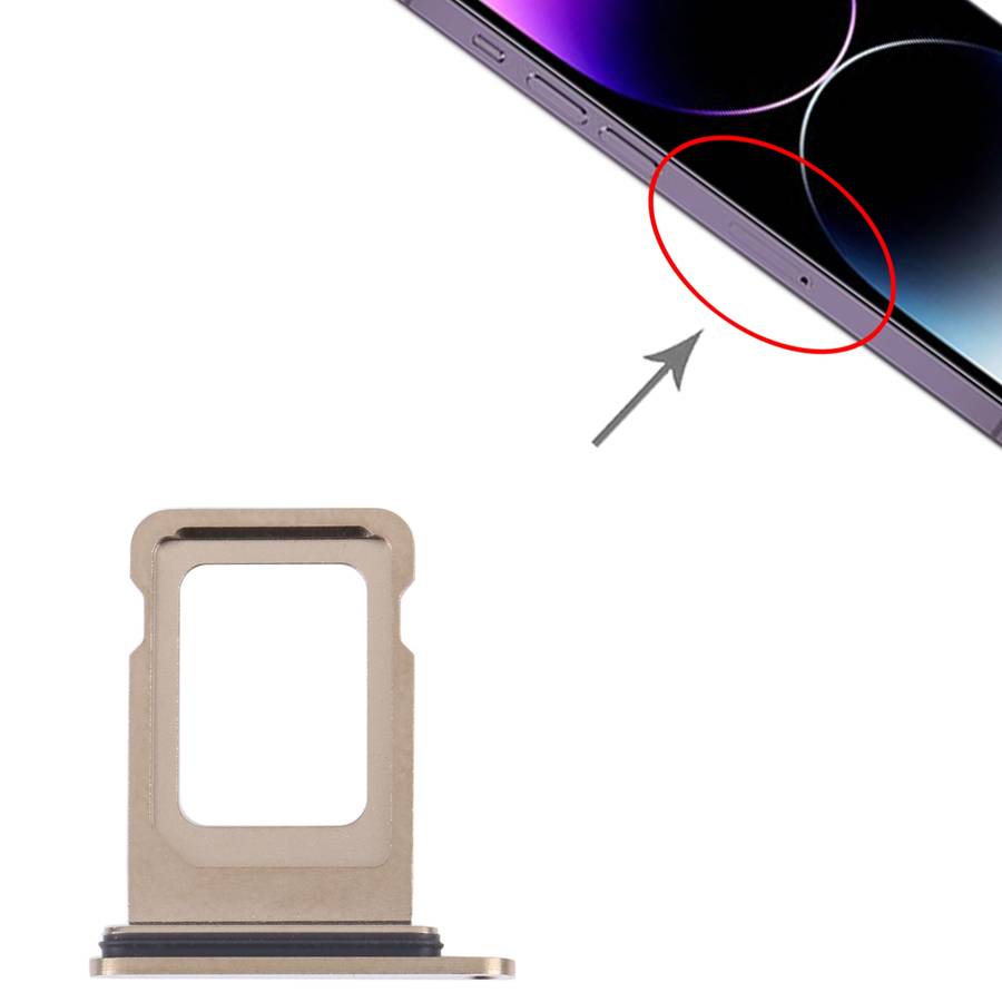 SIM+SIM Card Tray for iPhone 14 Pro (Black)