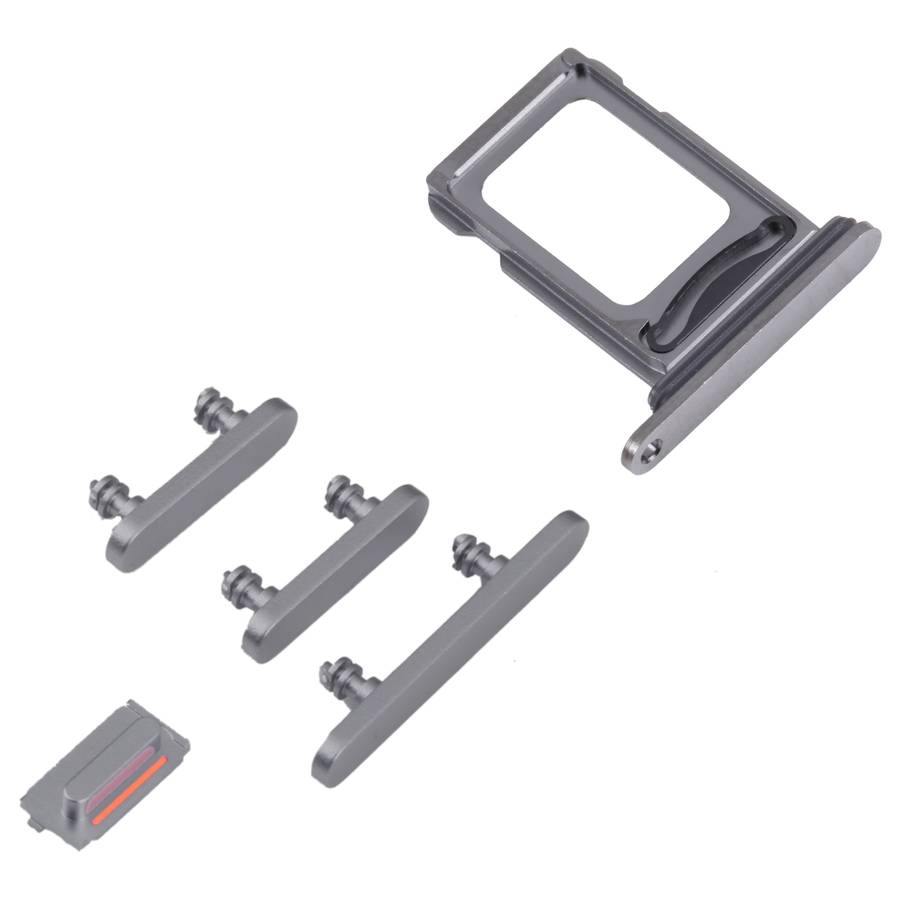 SIM Card Tray + SIM Card Tray + Side Keys for iPhone 14 Pro (Black)