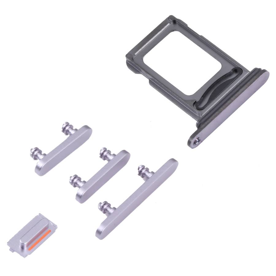 SIM Card Tray + SIM Card Tray + Side Keys for iPhone 14 Pro (Black)