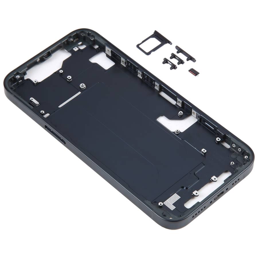 For iPhone 14 Middle Frame with Side Keys (Black)