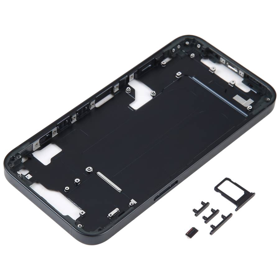 For iPhone 14 Middle Frame with Side Keys (Black)