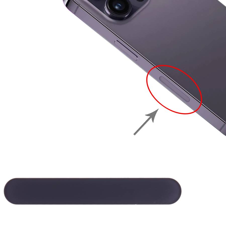 For iPhone 14 Pro / 14 Pro Max US Edition 5G Signal Antenna Glass Plate (Black)