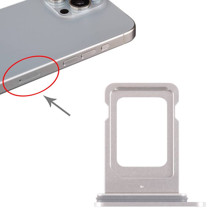 For iPhone 15 Pro Max SIM Card Tray (Black)