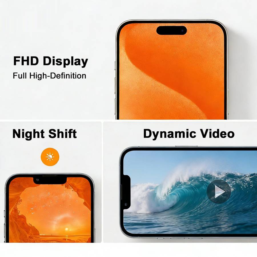 HXL Soft OLED Screen For iPhone 15 Pro