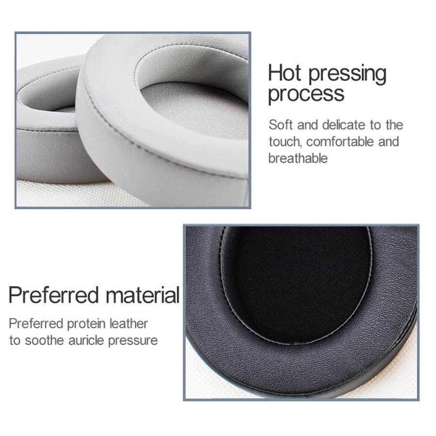 2 PCS For Razer Kraken 7.1 V2 Pro Headphone Cushion Sponge Black Net Cover Earmuffs Replacement Ea