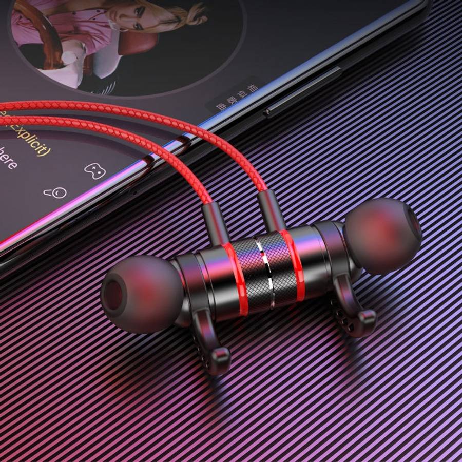 G21 1.2m Wired In Ear 3.5mm Interface Stereo Wire-Controlled HIFI Earphones Video Game M ... (Red)