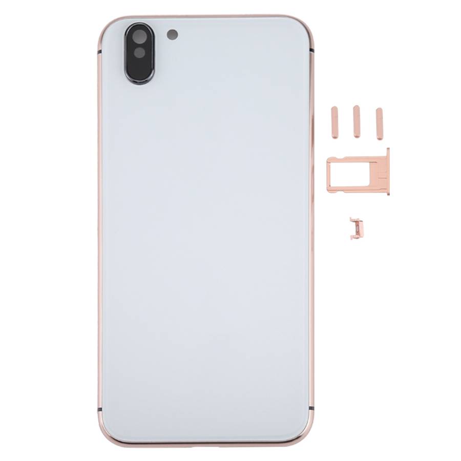 5 in 1 Full Assembly Metal Housing Cover with Appearance Imitation of iX for iPhone 6, Including Bac