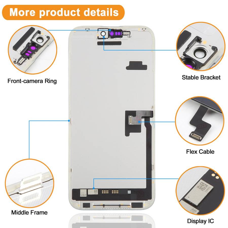 HXL Soft OLED Screen For iPhone 16 Pro Max
