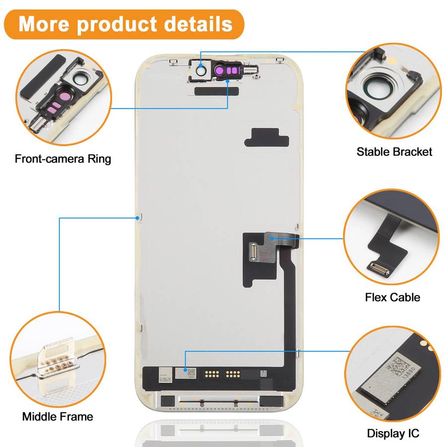 HXL Soft OLED Screen For iPhone 16 Pro