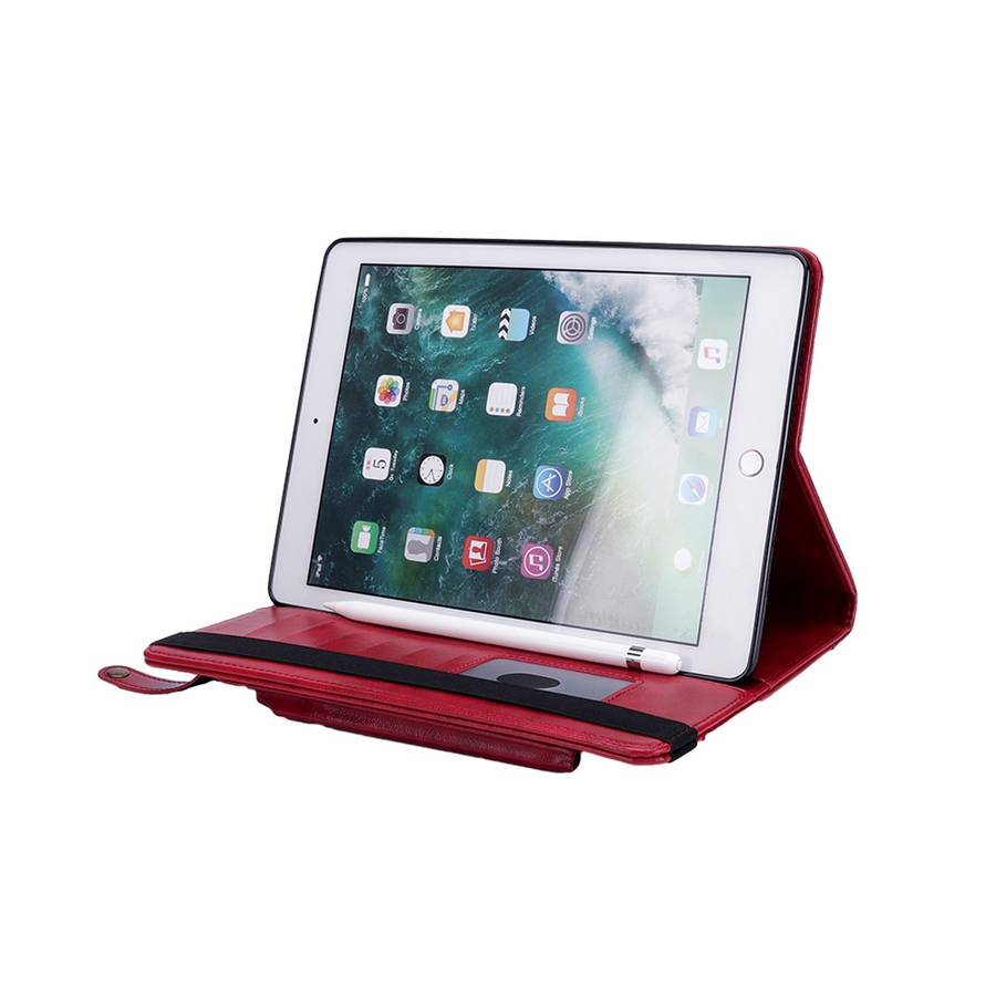 Horizontal Flip Leather Case for iPad 9.7(2018) & 9.7(2017) & Pro 9.7 & Air2 & Air, with ... (Red)