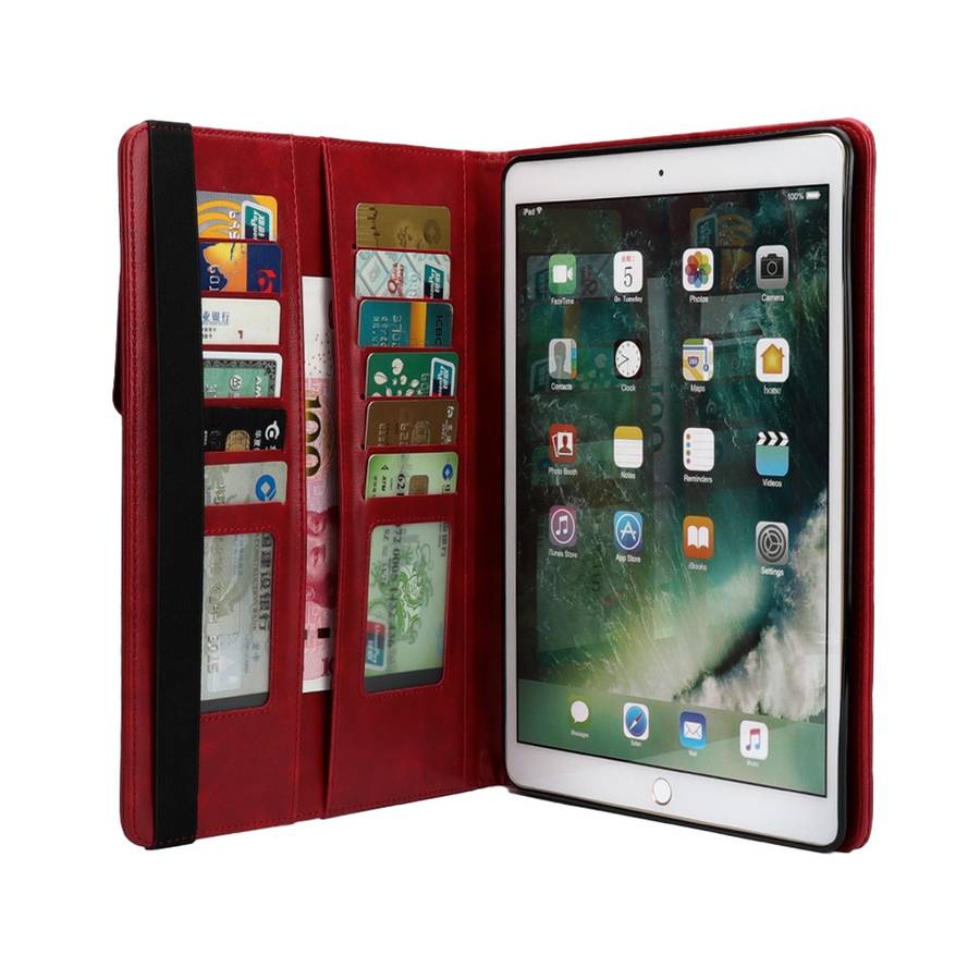 Horizontal Flip Leather Case for iPad 9.7(2018) & 9.7(2017) & Pro 9.7 & Air2 & Air, with ... (Red)