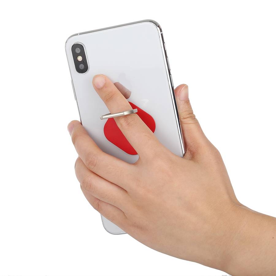 Ring Phone Metal Holder for iPad, iPhone, Galaxy, Huawei, Xiaomi, LG, HTC and Other Smar ... (Red)
