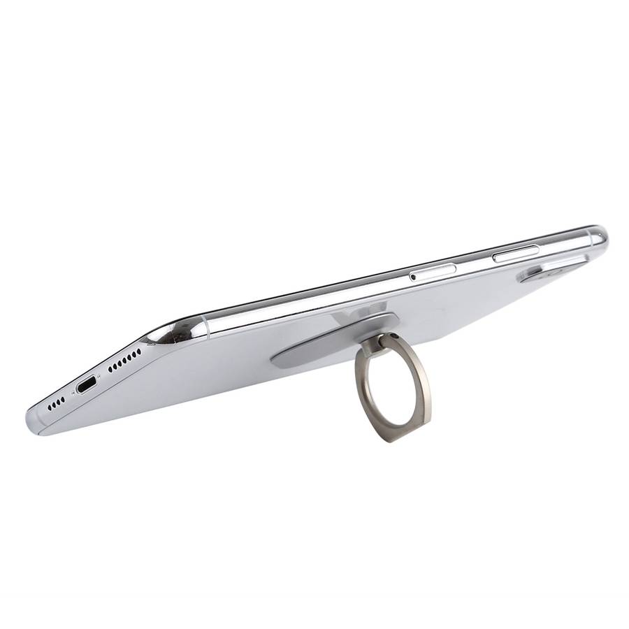 Ring Phone Metal Holder for iPad, iPhone, Galaxy, Huawei, Xiaomi, LG, HTC and Other S ... (Silver)