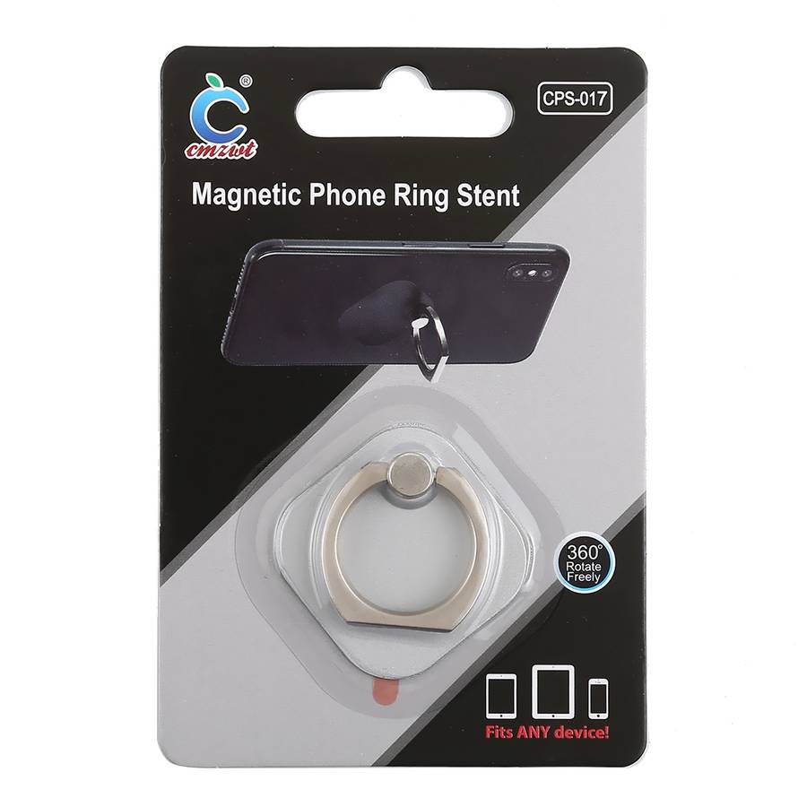 Ring Phone Metal Holder for iPad, iPhone, Galaxy, Huawei, Xiaomi, LG, HTC and Other S ... (Silver)
