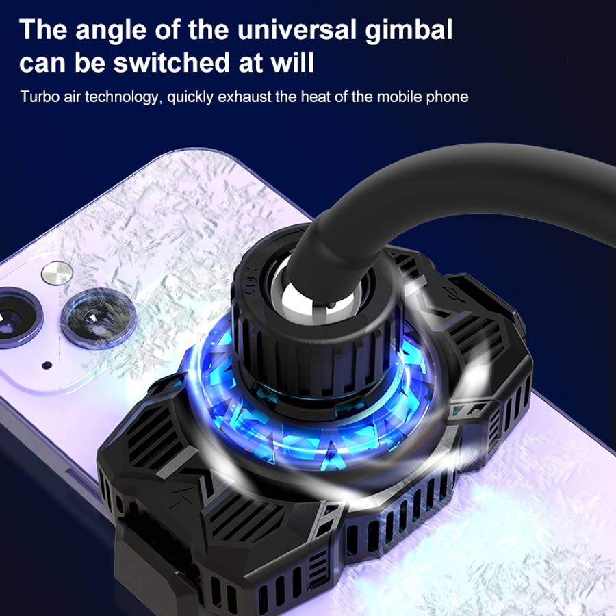 S98 Cellphone Semiconductor Refrigeration Radiator Game Live Phone Holder (White)