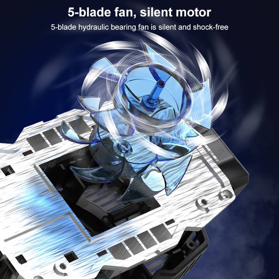 S98 Cellphone Semiconductor Refrigeration Radiator Game Live Phone Holder (White)