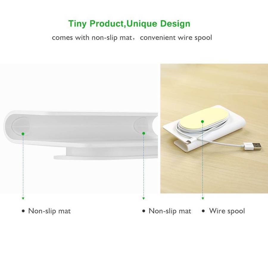 UGREEN Phone Charging Holder Wall Dock with Sticker For iPhone, Samsung, Lenovo, Sony ... (Silver)