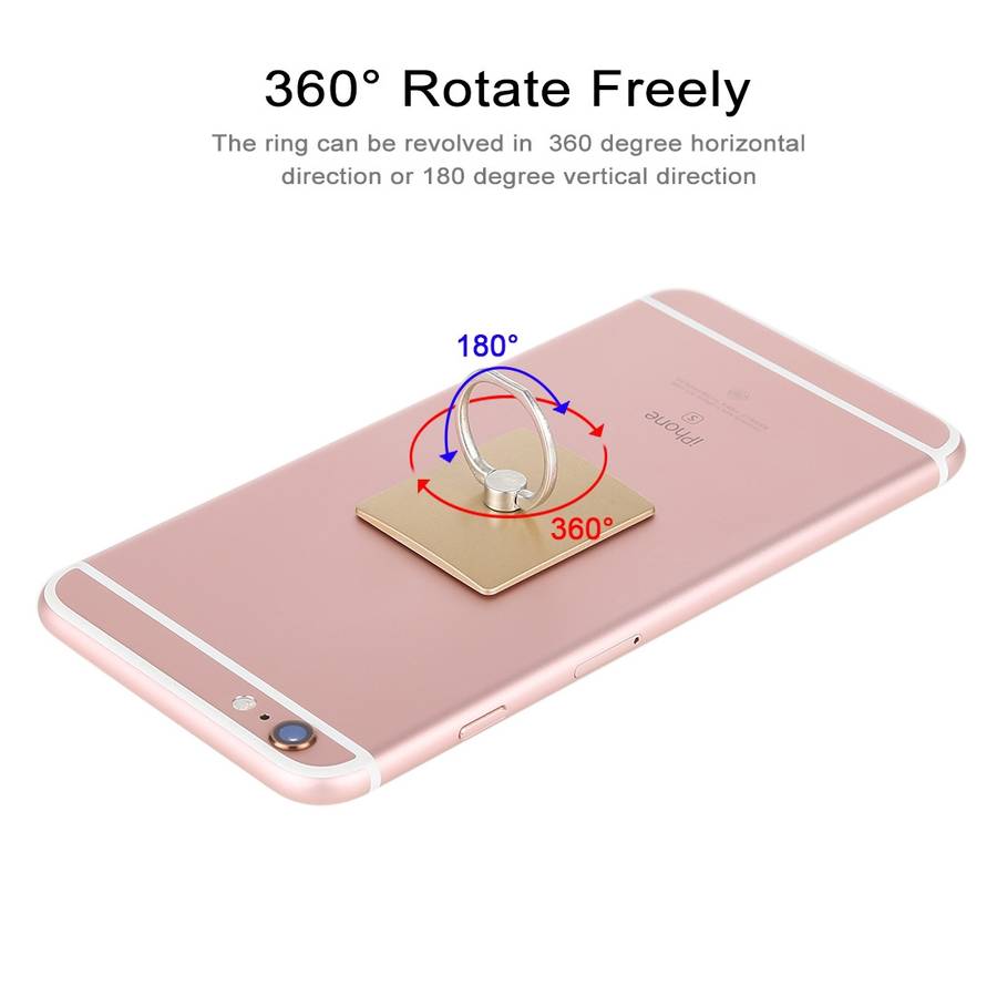 100 PCS Universal Finger Ring Mobile Phone Holder Stand(Gold)
