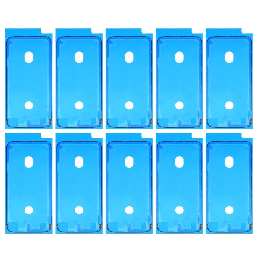 10 PCS LCD Frame Bezel Waterproof Adhesive Stickers for iPhone 8(Black)