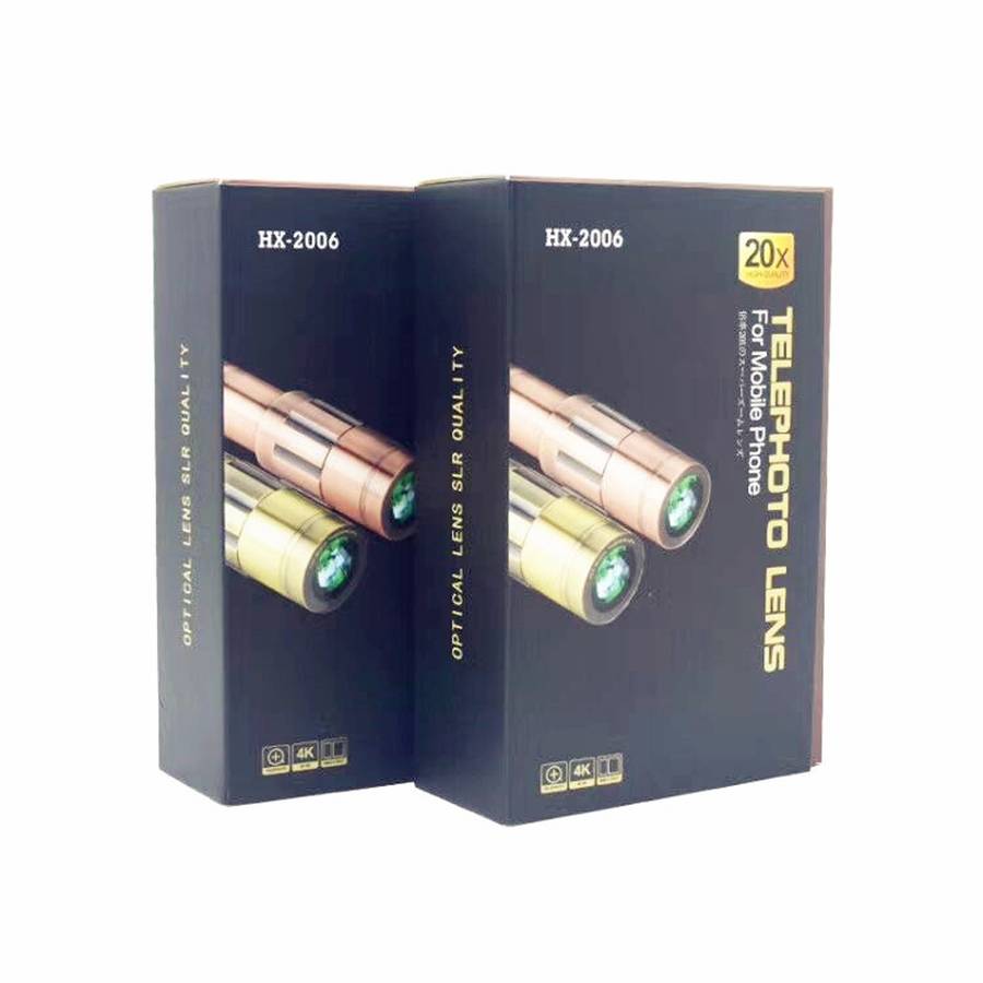 External 20X Telephone Lens for Mobile Phone with Tripod (Gold)