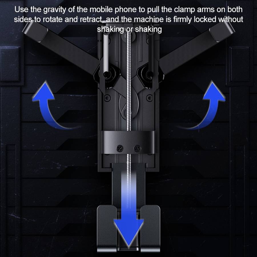 USAMS US-ZJ058 Retractable Gravity Car Holder for 4.7 - 7 inch Smartphones