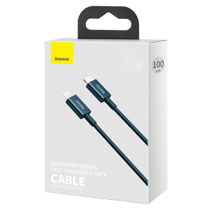 Baseus Superior Series CATLYS-A03 PD 20W USB-C / Type-C to 8 Pin Interface Fast Chargin ... (Blue)