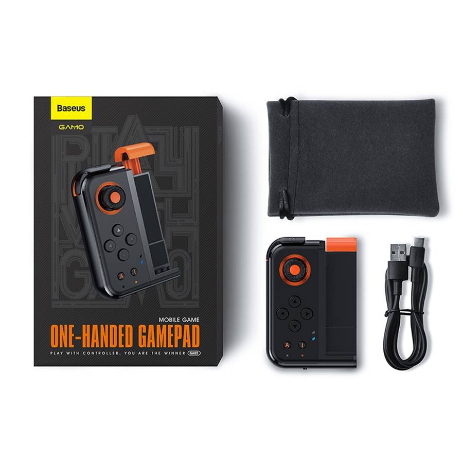 Baseus GMGA05-01 GAMO One-handed Bluetooth Gamepad, Suitable for 73-86mm Width Mobile Phones, Comp