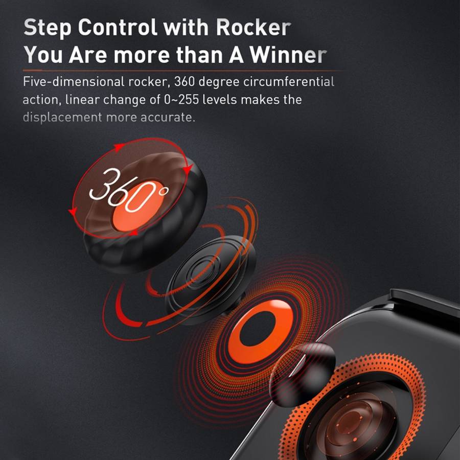 Baseus GMGA05-01 GAMO One-handed Bluetooth Gamepad, Suitable for 73-86mm Width Mobile Phones, Comp