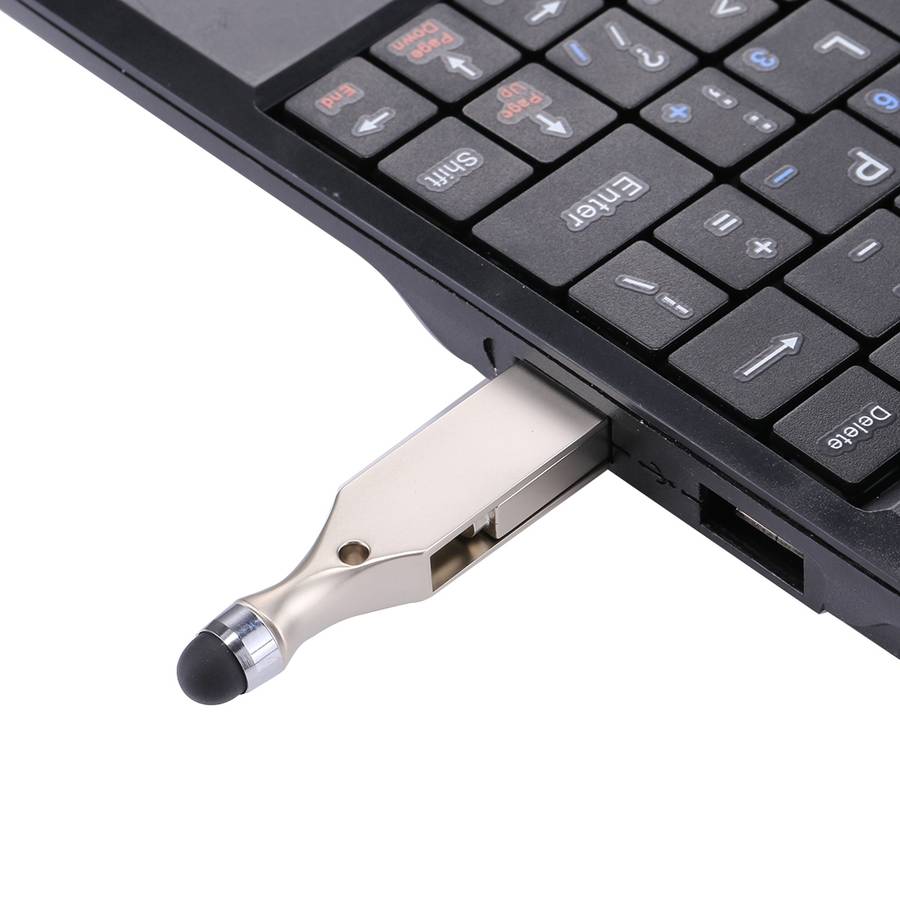 RQW-10E 2 in 1 USB 2.0 & 8 Pin 64GB Flash Drive with Stylus Pen