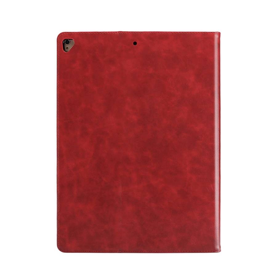 Horizontal Flip Leather Case for iPad Pro 12.9 (2017) & Pro 12.9 (2015), with Double Car ... (Red)