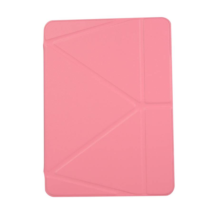 PU Leather Case for iPad Pro 11 inch (2018), with Multi-folding Holder & Sleep / Wake-u ... (Pink)
