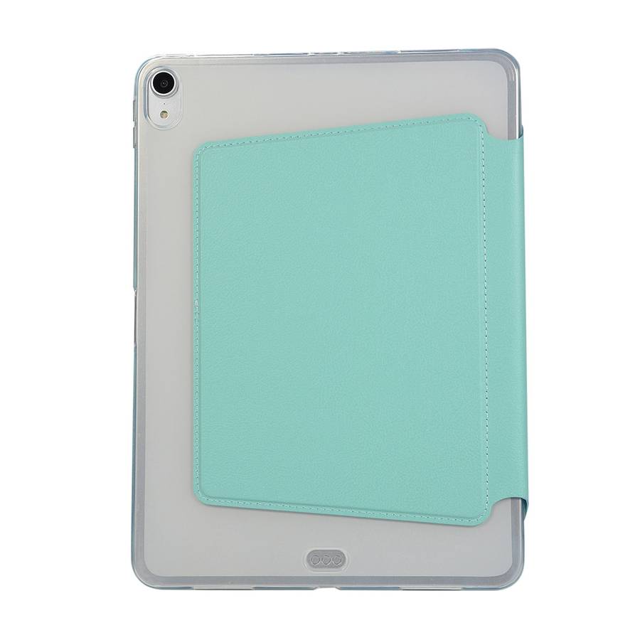 PU Leather Case for iPad Pro 11 inch (2018), with Multi-folding Holder & Sleep ... (Mint Green)