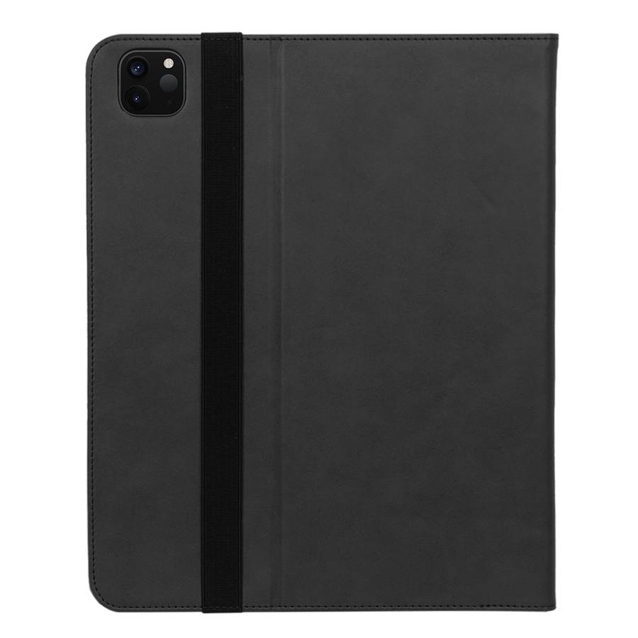 For iPad Pro 12.9 (2020) Retro Texture PU + TPU Horizontal Flip Leather Tablet Case wi ... (Black)