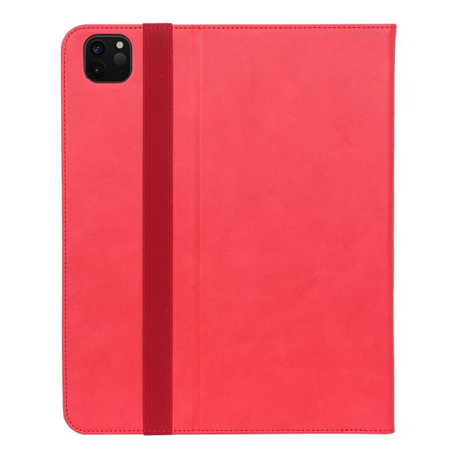 For iPad Pro 12.9 (2020) Retro Texture PU + TPU Horizontal Flip Leather Tablet Case with ... (Red)