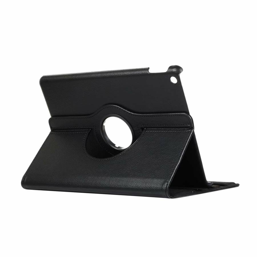 For iPad 10.2 / iPad Air 2019 10.5 / iPad 10.2 2020 Litchi Texture Horizontal Flip 360 ... (Black)