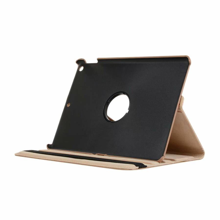 For iPad 10.2 / iPad Air 2019 10.5 / iPad 10.2 2020 Litchi Texture Horizontal Flip 360 ... (Black)