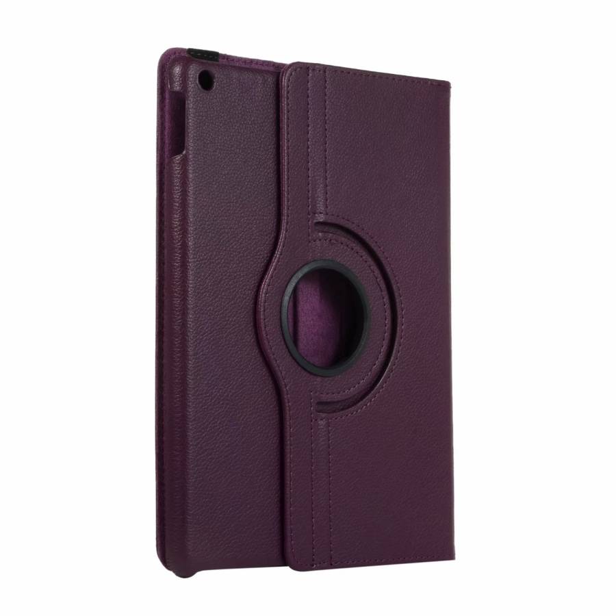 For iPad 10.2 / iPad Air 2019 10.5 / iPad 10.2 2020 Litchi Texture Horizontal Flip 36 ... (Purple)