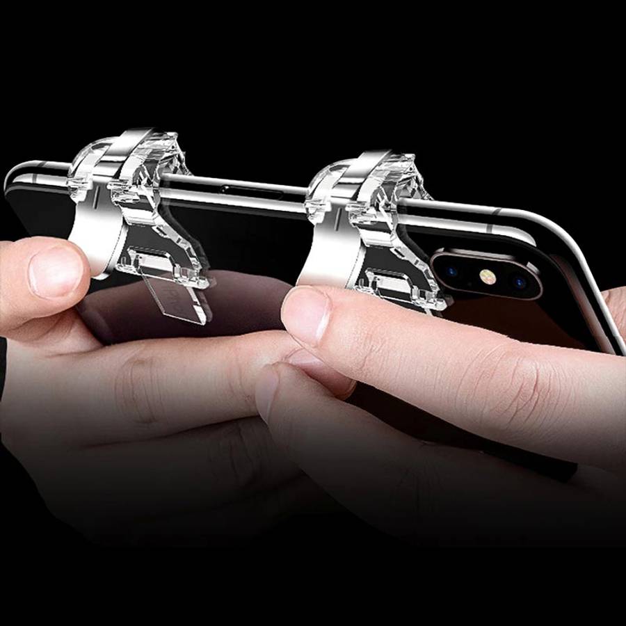 2 PCS TOTUDESIGN Mobile Phone PUBG Game Gaming Trigger Aim Keys L1R1 Controller Shooter